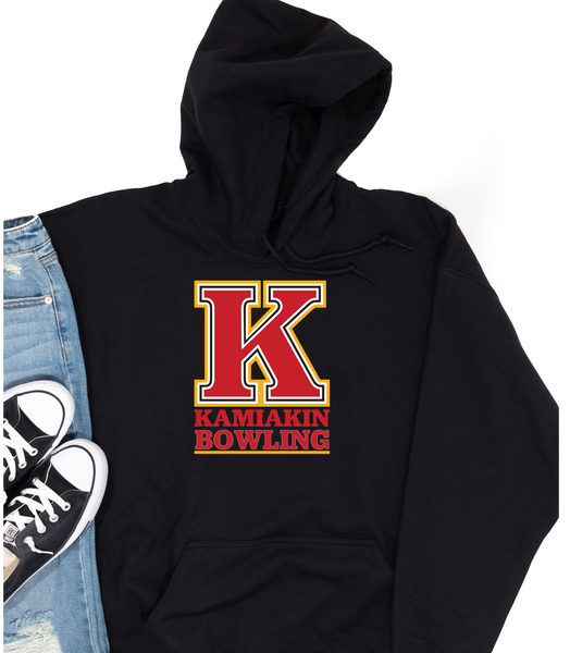 Kahs logo bowling hoodie-black