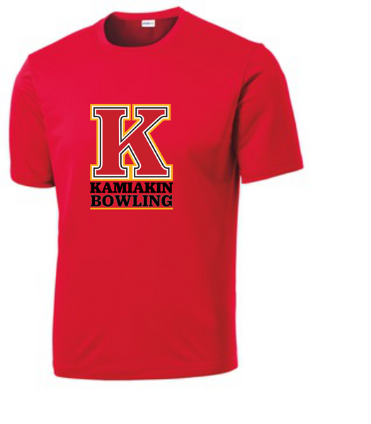 Kahs logo bowling dri fit ss- red