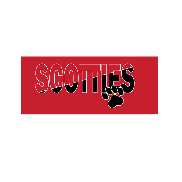 Red Scottie paw shirt
