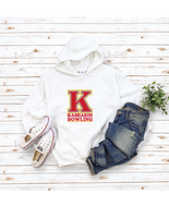 Kahs logo bowling hoodie-white