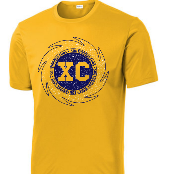 2025 xc dri fit  t-shirt gold