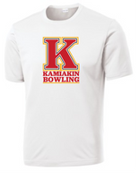Kahs logo bowling dri fit ss- white