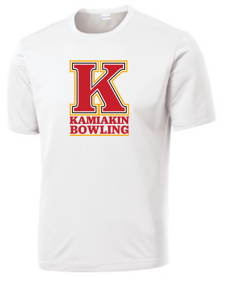 Kahs logo bowling dri fit ss- white