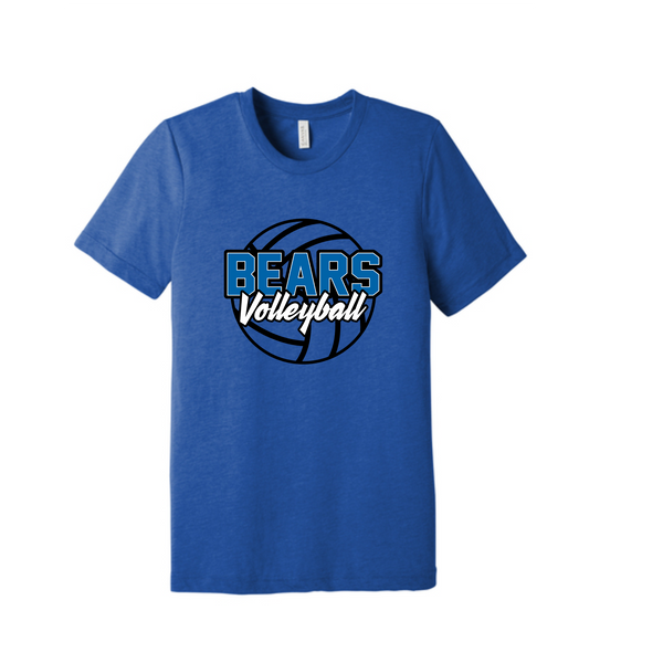 Ki Be Bears cursive  tri blend tee