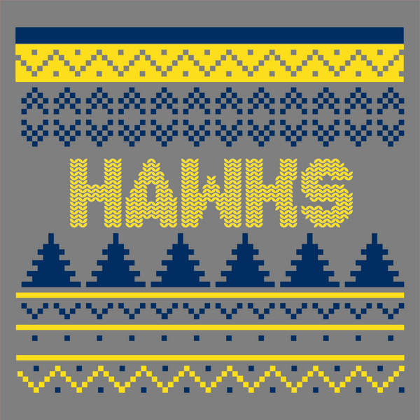 Desert Hills  Hawks Ugly Christmas sweater