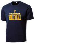 SHS volleyball short sleeve dri fit - navy logo 2