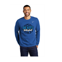 Ki Be Bear Cursive Nike Club Fleece Crew