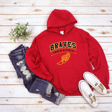 KAHS Braves track and field  Hooded Sweatshirt