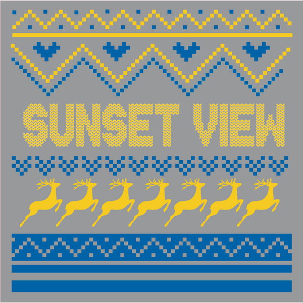 sunset view Ugly Christmas sweater