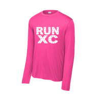 RUN XC cancer ribbon long sleeve dri fit