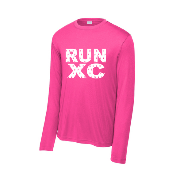 RUN XC cancer ribbon long sleeve dri fit