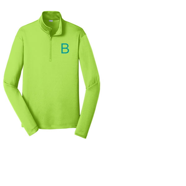 unisex 1/4 zip pullover