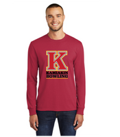 Kahs logo bowling  -red long sleeve