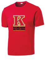 Kahs logo bowling dri fit ss- red