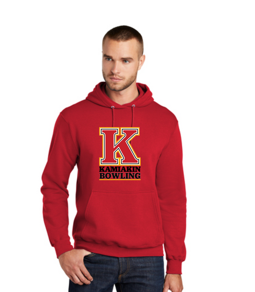 Kahs logo bowling hoodie-red