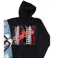 Black Plaid Scotties hoodie