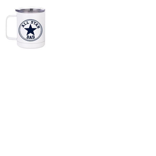 all star dad stainless steel mug w/lid